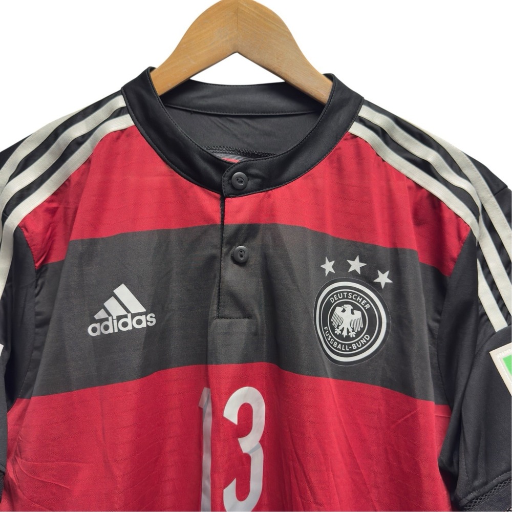 Adidas 2014 Brazil World Cup Thomas Muller #3 Men's Large Away Soccer Jersey euc